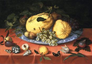 安佈羅脩斯 博斯查爾特 Fruit still life with shells